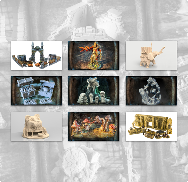 The Humble 3D Printable Dungeons & Cities Bundle for 5E Fantasy