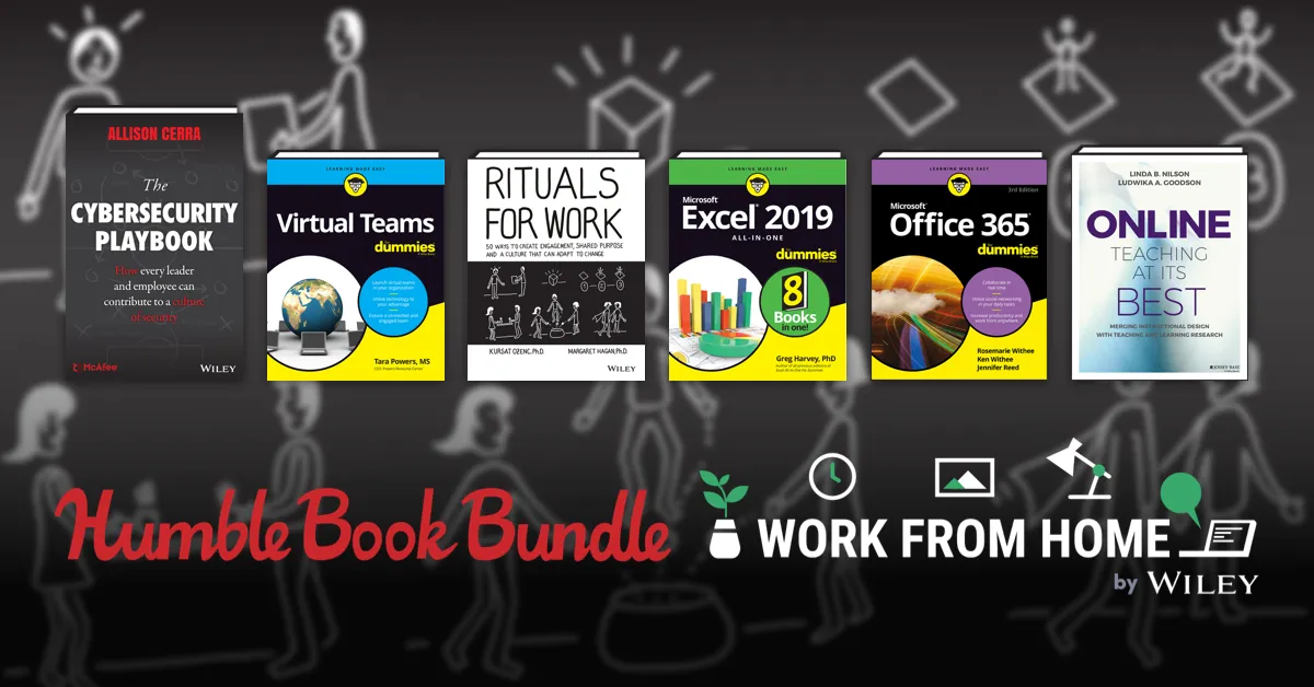 Just $1 - Office 365, Virtual Teams, lifehacker, and more in the Humble Book Bundle: Work From Home by Wiley!