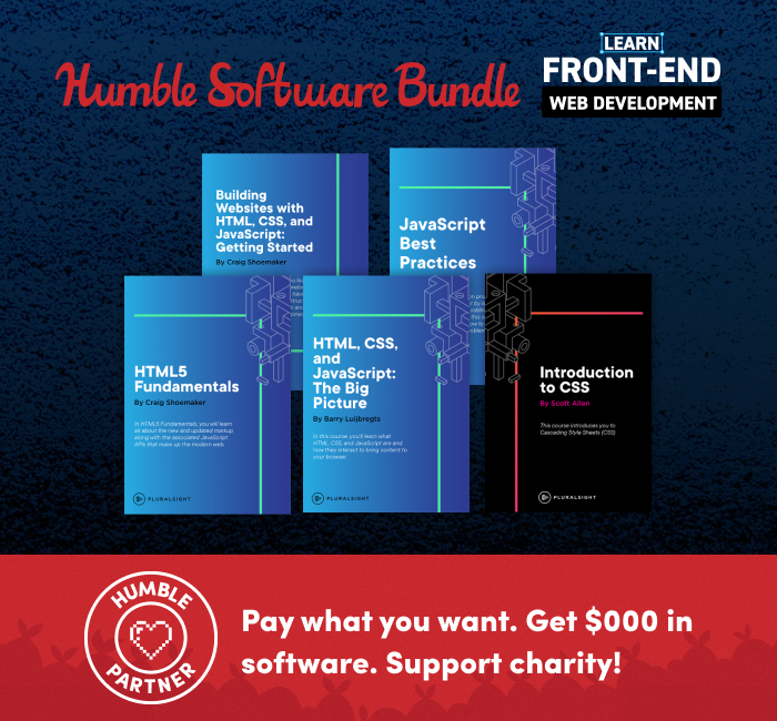 Purchase Humble Software Bundle: Learn Front-End Web Development