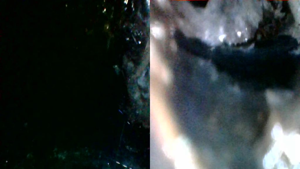 A still image down my bathroom sink pipe. It looks better on the built-in screen.