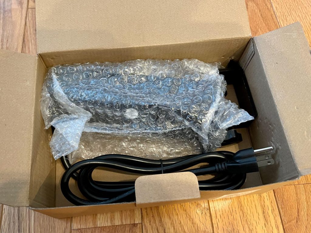 The box and its contents.