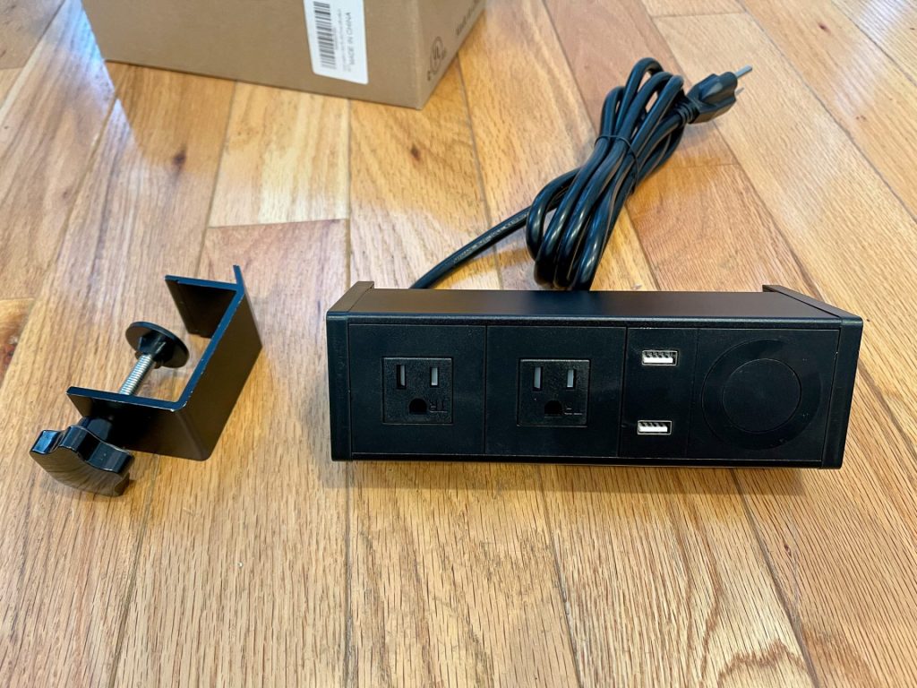 The two included pieces are not easy to figure out how to mate. It doesn't really make sense until you actually attach it and tighten the clamp.