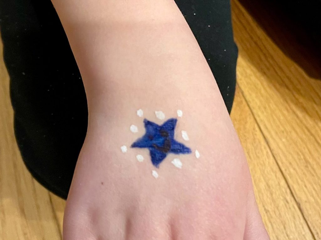 Even with a stencil, it required additional work.