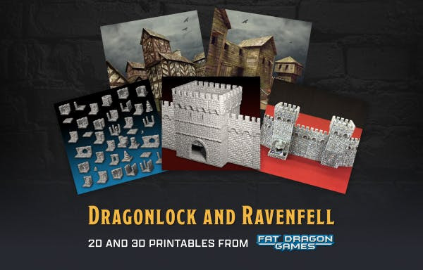 Create 3D printable dungeons with this hoard of models from Fat Dragon Games