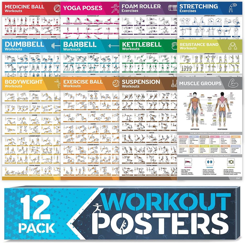 Review: Grand Basics 12 Pack Laminated Workout Poster Set