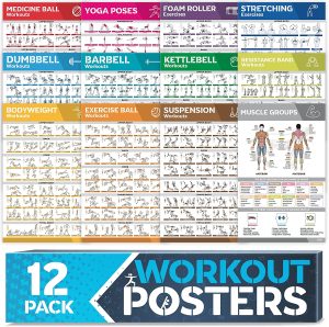 Review: Grand Basics 12 Pack Laminated Workout Poster Set