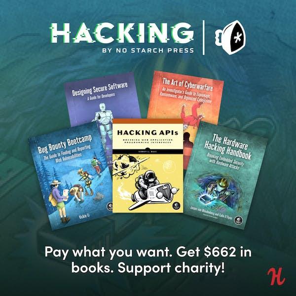Hacking book bundle collage