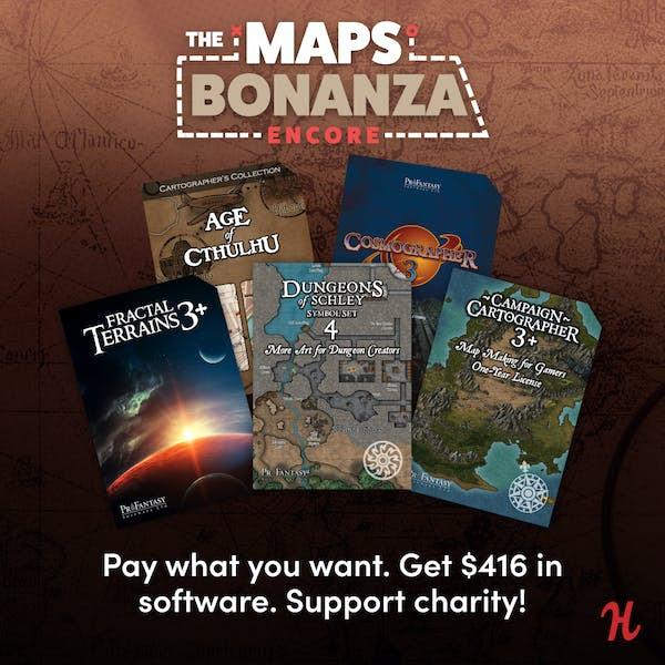 The Maps Bonanza Encore Humble Bundle collage