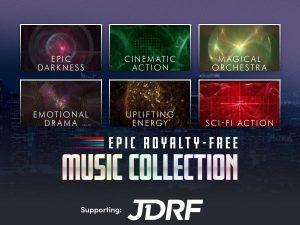 Royalty Free Music Collection collage
