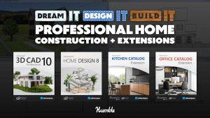 Dream It Design It Build It Professional Home Construction and Extensions 3D CAD Humble Bundle logo
