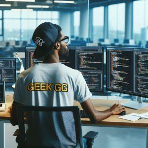 A programmer working on DevOps pipelines - Generated with AI