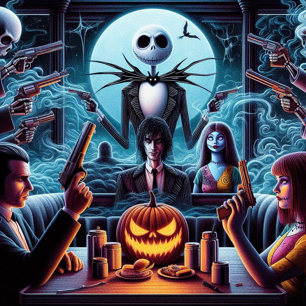 pulp fiction nightmare before christmas - Generated with AI
