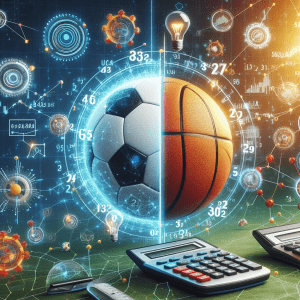 the science and mathematics of sports betting with a basketball and soccer ball