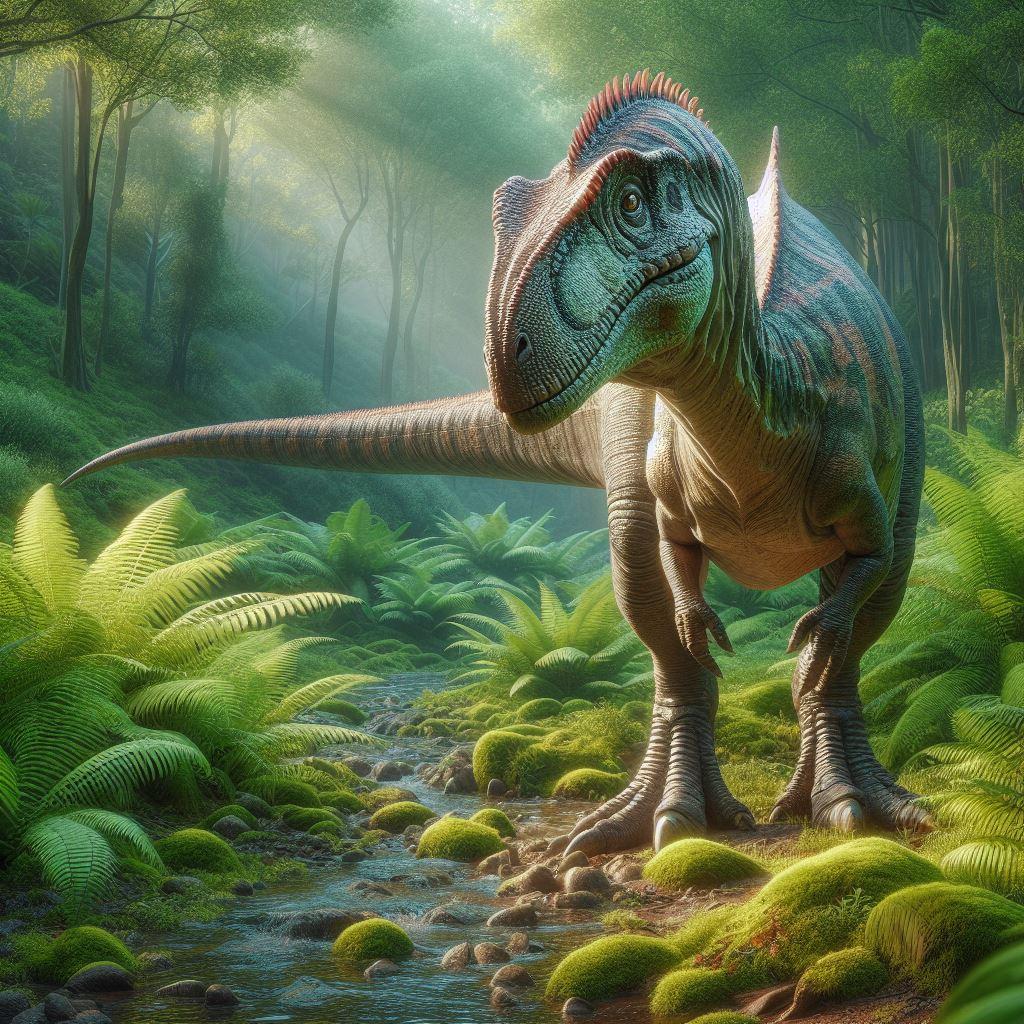 realistic-looking Ornithischia with muted colors - Generated with AI
