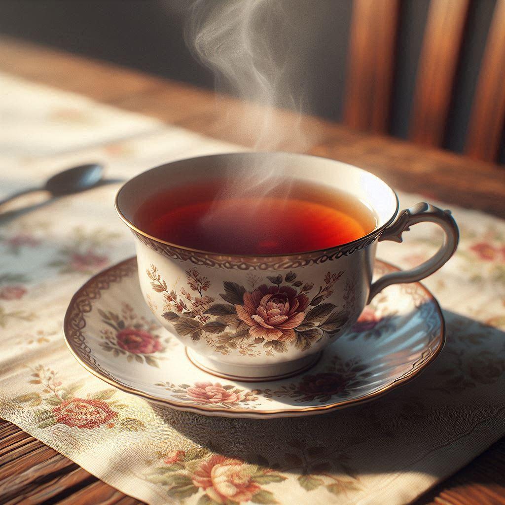 photo-realistic cup of brown tea - Generated with AI