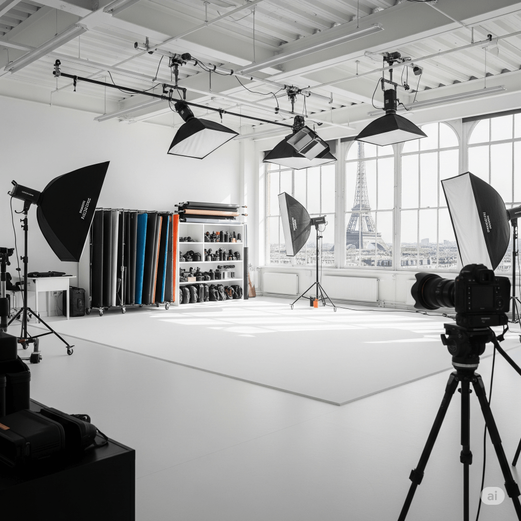 a hi-tech photo studio in Paris - Generated with AI